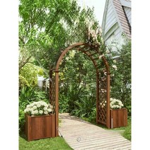 트렐리스 트랠리스 넝쿨 장미 가든 아치 지주대, 01.아치_브라운
