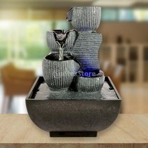 실내미니분수대 실내분수 탁상분수 실내물분수대 실내미니폭포 휴식 물 데스크탑 장식 플러그 책상 장식 폭포 미니 작은 코티지, f, 나는 플러그