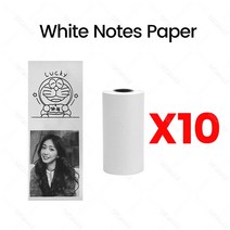 화이트 컬러 스티커 라벨 감열지 롤 프린터 및 영수증 빌 용지, 03 10Rolls White