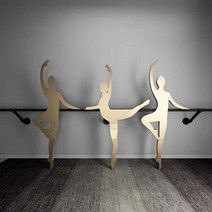 벽걸이 발레바 재즈 스트레칭 수평 바 탄츠 홈트, 상세 페이지 참고, 길이 180(흰색) (3개의 중심점)