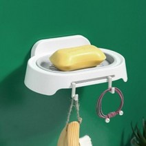 co 접착식 ABS비누받침대 co-00036 욕실수납 홀더 수납대 심플, 낱개