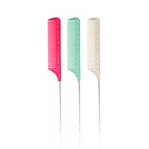 루시피 T/S 102 프로페셔널 철 꼬리빗 (3color), 102-민트