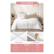 고급 양모이불 사계절 포근 겨울 양털솜 이불 여름 호텔 먼지없는 램스울 심플, 2.봄가을 이불