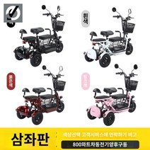 삼륜 전기 자전거 세발 3륜 노인 전동 스쿠터 듀얼, 이중 구동 언덕[차동 모터]리튬전지 30A는 80km/, 48V