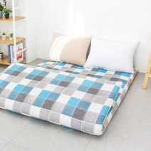 아르떼베딩 순면누빔 요매트 100%국산 바닥요(요커버+솜매트)_5CM, 스테이 블루