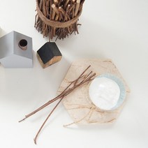 육각 천연대리석 마블트레이 150x150mm, 비앙코 카라라