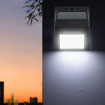 태양광센서등 상시등 led 야외 정원 계단 벽 조명, 20LED 상시벽부등(흰색빛)