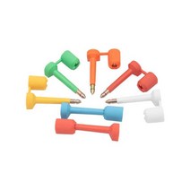 컨테이너 보안씰 100개 운반 봉인 도난방지 일회용, 녹색 x100