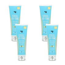SteelFit USA (스틸핏 USA) SteelFit Fit + Tone 바디 퍼밍 및 컨투어링 로션 밀크 앤 허니 237ml(8fl oz), 4개