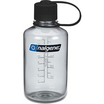 Nalgene Sustain 트라이탄 BPA 프리 물병 50% 플라스틱 폐기물에서 유래된 소재로 제작 473.2ml(16온스) 좁은 입구 그레이, Cosmo
