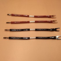 4개/몫 하이 엔드 Nordost ODIN 스털링 실버 점퍼 오디오 케이블 오버 머신 라인 HiFi 스피커 shigh and ba, 01 banana-Y Plug_03 25cm