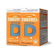 일동 비타민D3 2000IU 90캡슐×2박스 총6개월분 츄어블, 단품