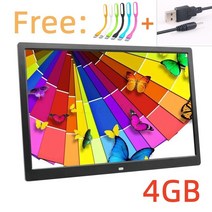 풀 기능 디지털 포토 프레임 전자 앨범 사진 뮤직 비디오 LED, 미국 플러그, 2.black 4G - 미국 플러그