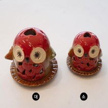레드 하트 부엉이 초홀더 2 size, 소