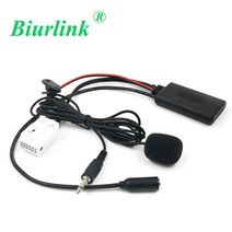 Biurlink 12 핀 블루투스 마이크 오디오 Aux 입력 케이블 어댑터 아우디 A3 TT A4 S4 A6 A8 A8L 2007-2014 Six-disc CD, 02. 300CM Microphone