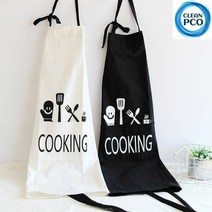 주방소품 리빙 요리할래 쿠킹 앞치마 블랙, 단품