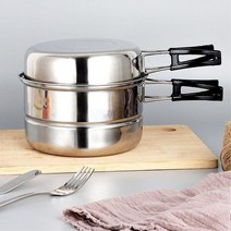 스테인레스 코펠 후라이팬 찜기 냄비 프라이팬 캠핑식기 조리도구 차박 필수템