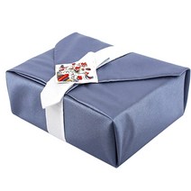 국제자수원 예단포장 선물 보자기 70cm, 연파랑