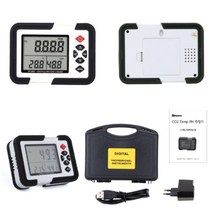 디지털 이산화탄소 측정기 1P 휴대용 온습도계 실내공기질 산업현장 CO2농도측정