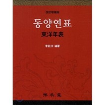 동양연표, 탐구당, 이현종 저