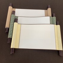 지닝 서예족자 화선지 작품용 전통민화 족자만들기 수묵화, A3오버올58x30(종이42x30CM), 노랑