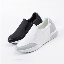 준디자인 여성 굽높은 통굽 슬립온 쿠션 스니커즈 운동화 여자 굽있는 운동화 스판 여성용 워킹화