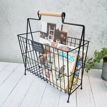 철제잡지꽂이(블랙) 매거진랙 북선반 카탈로그 거치대, 단일, 본상품선택