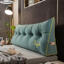 침대 등받이 삼각 쿠션FORMTHEO-큰 긴 웨지 베개 장식 홈 침대 머리판 등 쿠션 싱글 더블, 04 as picture_06 180x50x20cm