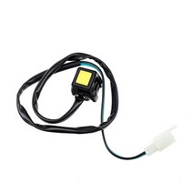 스쿠터50cc 50cc스쿠터22mm 내구성 듀얼 스포츠 쿼드 스타트 혼 킬 오프 스톱 스위치 버튼 오토바이 TV 액, 01 yellow