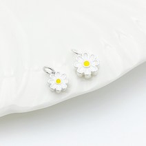 [DP3-114] 실버 펜던트 양면 에폭 데이지 팔찌 목걸이 만들기 DIY silver 925 은 부자재, 6mm