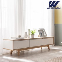 웨스트프롬 에스메랄다 1600 원목 거실장, 색상:웜베이지