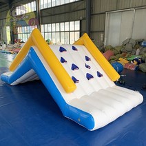 물놀이 워터슬라이드 미끄럼틀 에어바운스 풀장 수영장, D 4.5-2-1.9 미터 흰색
