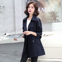 봄 패션 날씬해 보이는 숏 트렌치코트