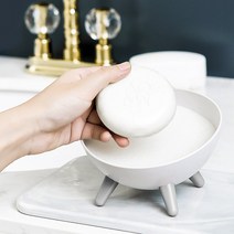 욕실 비누받침 스펀지 비누 홀더 케이스 받침대, 그레이