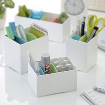 (일본직수입)다용도 문구 데스크 정리 수납함 정리대, 쿠팡 에이티제이 클리어_리드2