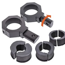 오프로드 ATV UTV 라이트 바 마운트 장착 브래킷 미니 클램프 키트 1.9cm/1인치/3.2cm(0.75인치/1인치/1.25인치) 360도 스터드 사이즈 2개 알루미늄 유닛 U, 2-Pack (Standard)