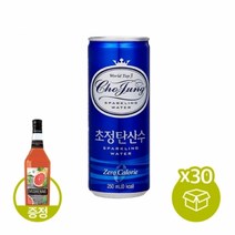 [어라운지] 초정 탄산수 250ml x 30ea (1 BOX) ＋ 베드렌 자몽시럽 증정