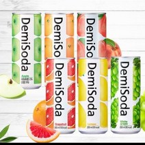 데미소다 250mlx30캔 1 BOX(사과 오렌지 피치 레몬 자몽 청포도) 2144282, 애플, 30캔, 250ml