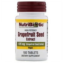 NutriBiotic 자몽 씨 추출 125mg 100정 1개
