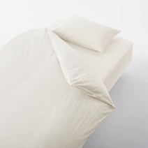 무인양품 MUJI 재생 코튼 혼방 이불 커버 세트