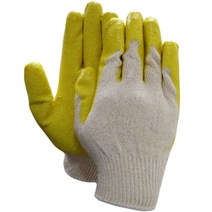 유성장갑 (1켤레) 국산 면장갑 반코팅장갑 작업장갑, 1개, 베트남산 황코팅 13게이지