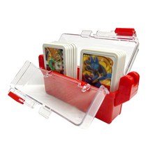 HK.sell 간편 포켓몬 디스크 12장 미니 보관함, 1개, 레드