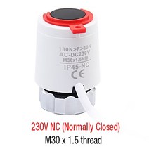 구동기 230V NO NC 전기 열 액추터 밸브 헤드 온도 조절기용 매니 폴드 언더 플로어 난방 라디터 정상, 08 B16 NCW_02 230V NC