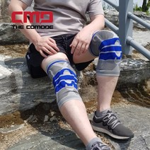 더코모드 범퍼형 무릎보호대 탄력성좋은 등산 헬스 런닝 농구 볼링 배구 십자인대 니슬리브 무릎밴드 무릎보온대, 그레이(M)(2개)