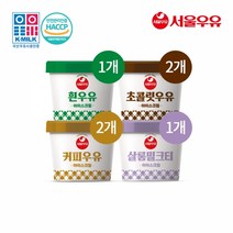 서울우유 아이스크림100ml 6종 (흰우유1개 초코2개 커피2개 밀크티1개), 단품