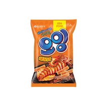 롯데 인간사료 스낵바 노가리칩 오잉 75g 4봉 사무실다과 홈파티, 24개