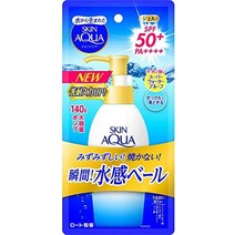 스킨 아쿠아 uv 슈퍼 모이스처 대용량 펌프 타입 선크림 무향료, 슈퍼 모이스처 젤 펌프