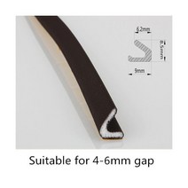 실내방음벽 가정용 아파트 방음벽 차음재 차음판 5 미터 자체 접착 도어 창 씰링 스트립 날씨 스트리핑 방음 폼 유리 충돌 방지 고무, 5M, small 9x8.5