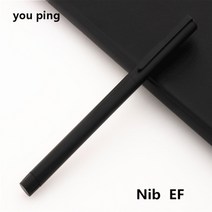 만년필선물의미 입문 쓰는법 각인 파우치 케이스 잉크 충전 jinhao 블랙 실버 색상 비즈니스 사무실 eff 펜촉 만년필 학생 학교 문구 용품 잉크 서예 펜, 블랙 닙 ef
