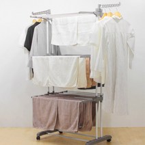 접이식 밀당 특대형 6단 트랜스포머 타워형 빨래건조대 와이드 건조살대 빠른건조